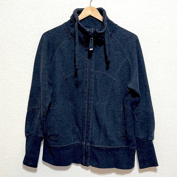 Mondetta Dark Grey Zipper Down Sweatshirt - Picture 1 of 15